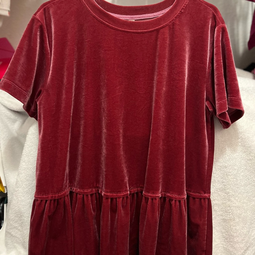 Wishlist Burgundy Velvet Blouse